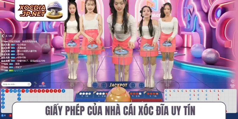 Giấy phép của nhà cái xóc đĩa uy tín